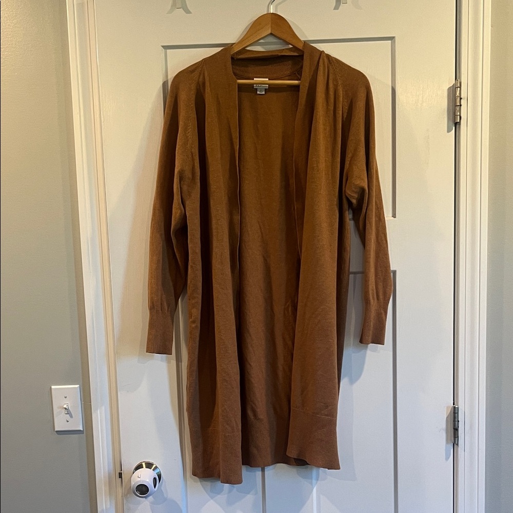 a new day Tan Open Front Cardigan